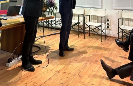 Präsident elect Erfried Bäck und Präsident Riccardo Zaccone