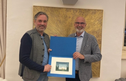 Martin Abraham und stv. Vortragsmeister Gottfried Kindler