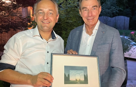 Referent Mag Michael Morgenstern und Präsident Manfred Weiss