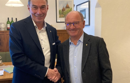 Präsident Manfred Weiss und Freund Peter Rupitsch