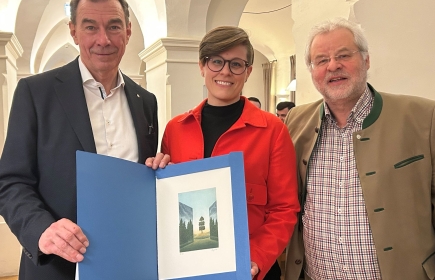 Präsident Manfred Weiss, Dr.in Anna Jöbstl, Clubmeister Kurt Jöbstl